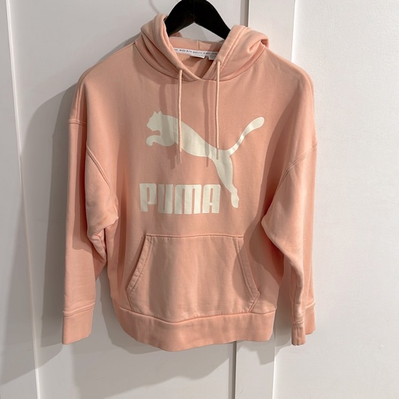 Soft Pink Puma Hoodie - Picture 1 of 6